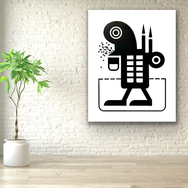 "I Am Not A Robot" 48" x 60" Acrylic on Canvas