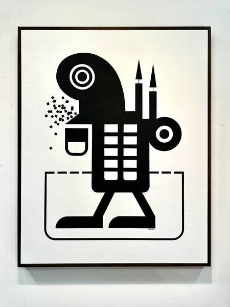 "I Am Not A Robot" 48" x 60" Acrylic on Canvas