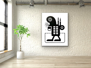 "I Am Not A Robot" 48" x 60" Acrylic on Canvas