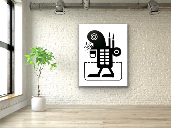 "I Am Not A Robot" 48" x 60" Acrylic on Canvas