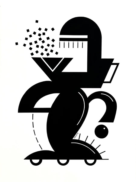 "Rolling Circuitry" 30" x 40" Acrylic on Canvas