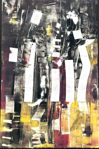 "Don't Ask Me Again" 14" X 19" Monotype on Rives BFK