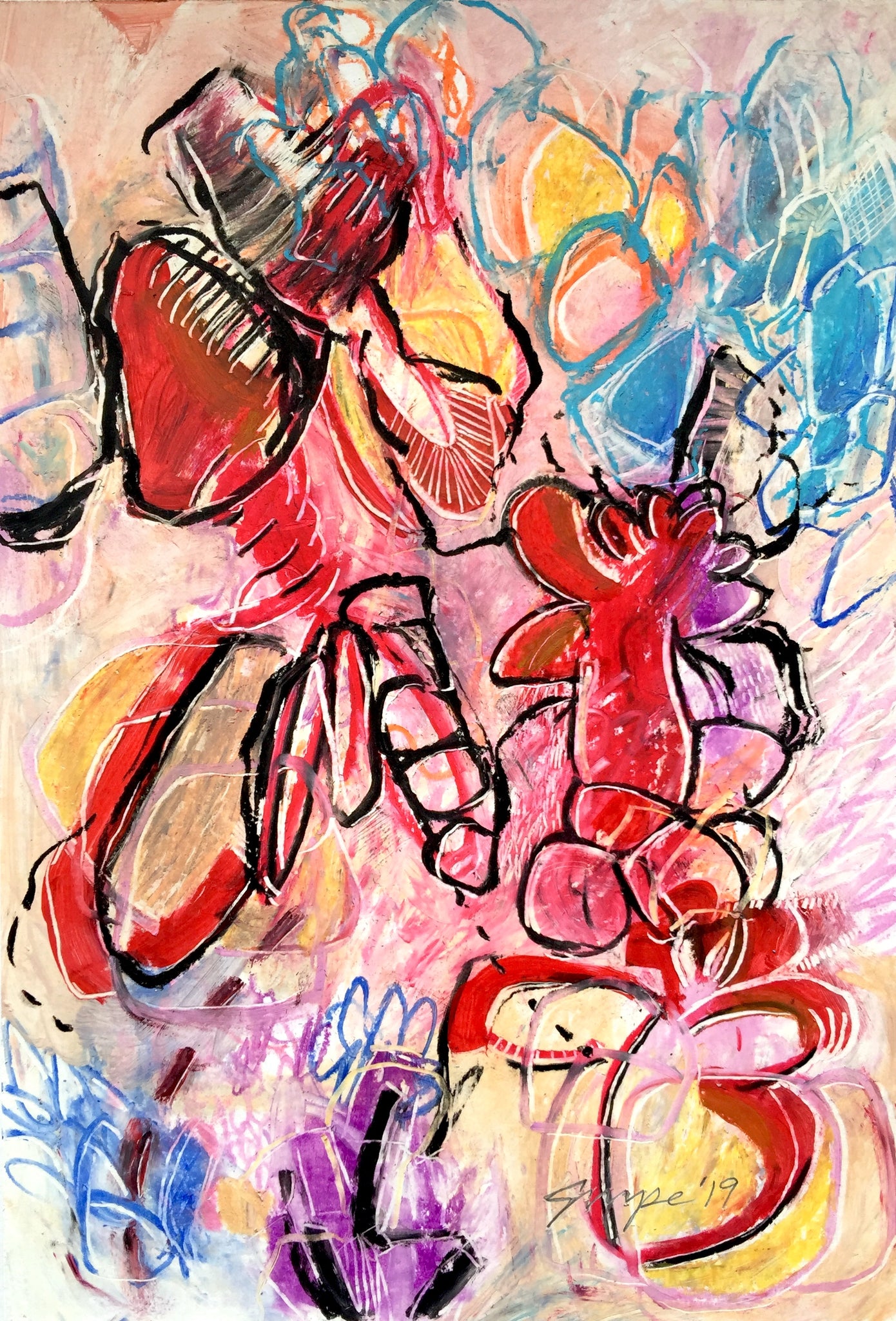 Debi Grupe at GrupeART original abstract pastel 